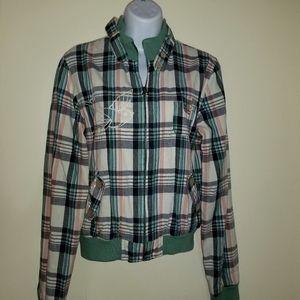 Nick & Mo Plaid Jacket Junior Size L